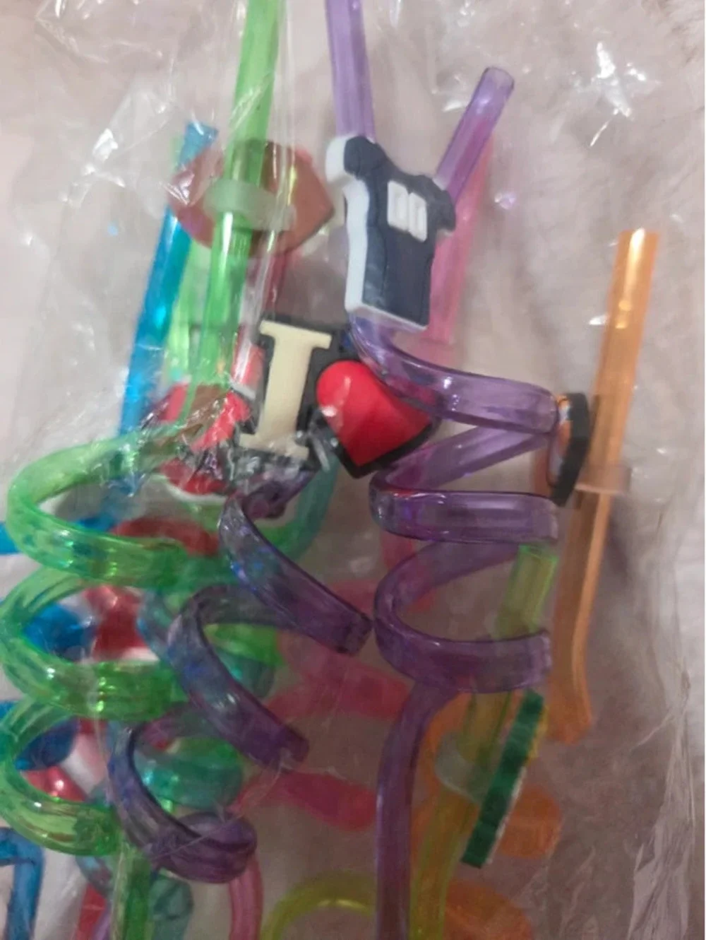 football swirl straws 10